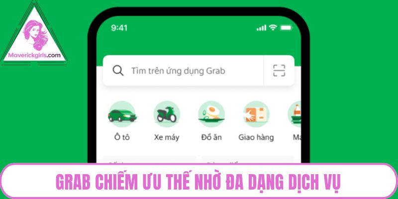 Grab chiếm ưu thế nhờ đa dạng dịch vụ